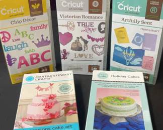 CRICUT Cartridges Victorian Romance, Artfully Sent, Chip Decor, Holiday Cakes And All Occassion