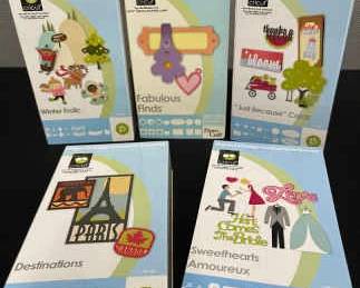 CRICUT Cartridges Winter Frolic, Fabulous Finds, Just Because, Destinations, Sweethearts