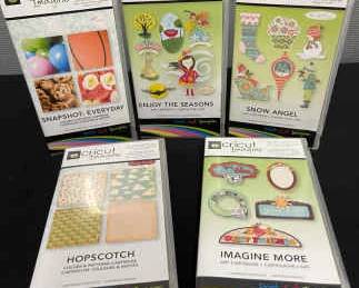 CRICUT Cartridges Imagine More, Hopscotch, Snow Angel, Enjoy The Seasons, Snapshot
