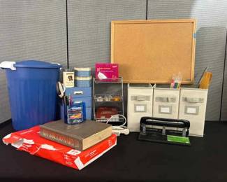 Blue Themed Office Dorm Items