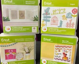 CRICUT Cartridges Home For The Holidays, Edge To Edge, Winter Wonderlandand Songbird.