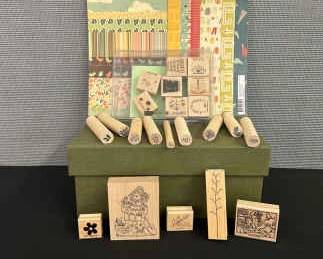 Gardening Earth Love Stamps Paper