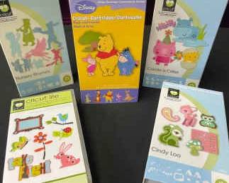 CRICUT Cartridges Pooh Friends, Nursery Rhymes, Create A Critter, Cindy Loo And Live Simply
