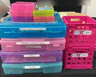 Plastics Crafting Storage Boxes