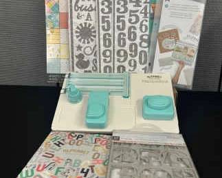 WeR Memory Keepers Alphabet Punch Board, Storage Container More