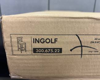 IKEA Ingolf Bar Stool With Backrest
