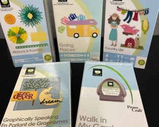 CRICUT Cartridges Ribbons And Rosettes, Going Places, Country Life Walk In Garden, Geographically