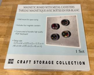 Magnetic Board w Metal Canisters