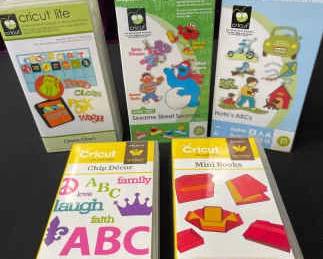 003 CRICUT Cartridges Chore Chart, Sesame Street Seasons, Nates ABCs, Chip Decor And Mini Books.