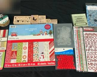 Say Freeze Paper, Stamps, Ribbon, Stickers