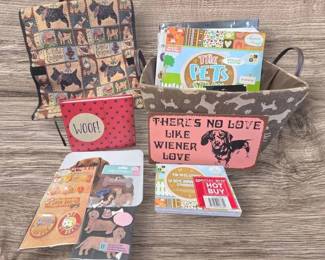 Vintage Dog Themed Cart Bag Bundle