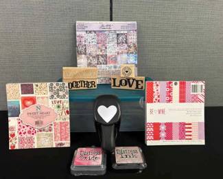 Hearts, Love More Stamps, Paper Punch