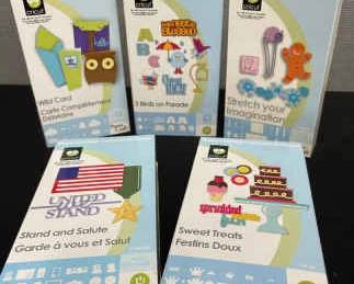 CRICUT Cartridges Stand And Salute, Sweet Treats, Stencil imagination, 3 Birds, Wild Card