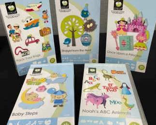 CRICUT Cartridges Pack Your Bags, Straight From The Near, Once Upon A Princess, Noahs ABCs, Baby