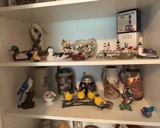 Birds, Steins, Light Houses