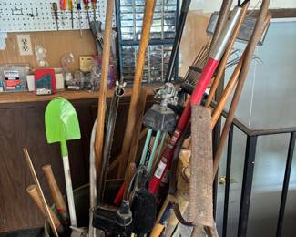 Various Handled Yard Tools