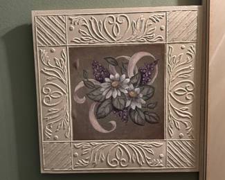 Tin Floral Artwork