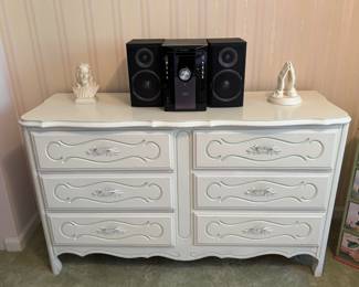 6-Drawer White Dresser