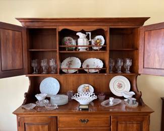 Crystal, Vintage Plates, Milk Glass