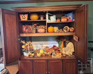 Large Storage Cabinet, Fall Decor