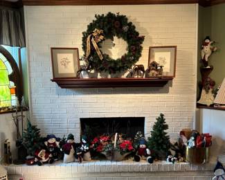 Wreath, Snowmen, Trees