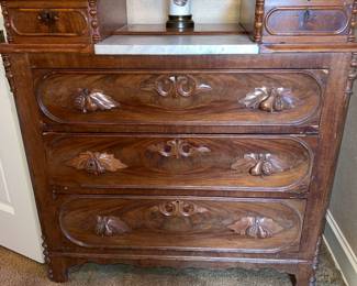 Wood and Granite Dresser