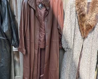 Full Length Leather Coat