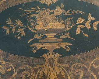 Lovely single drawer inlaid writing desk