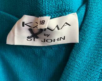 St John 2 piece turqouise outfit Size 18