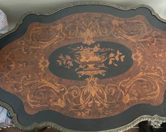 Lovely Single Drawer Inlaid Writing Desk