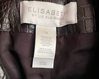 Elisabeth by Liz Claiborne Size 14 Leather Jacket