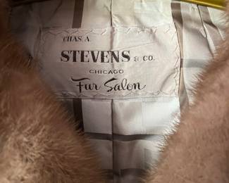 Mink Waiste coat by Stevens