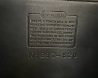 Coach Backpack No E9Z-526