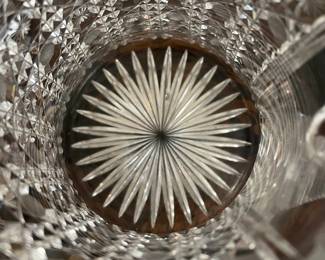 Brilliant cut glass Pitcher Detail
