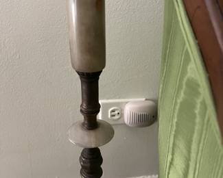 Agate base on Hippocampus Lamp