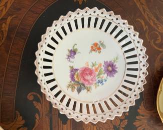 Pierced China Bavarian Dish