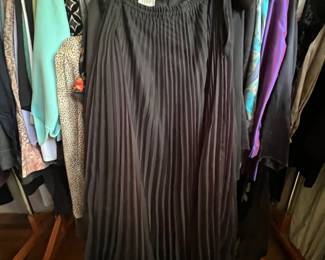 Pleated full length skirt