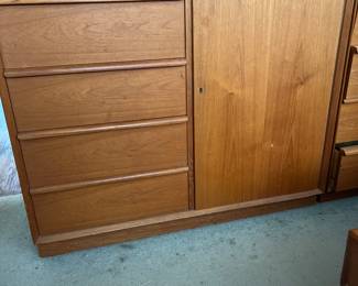 Teak Armoire/ Dresser
