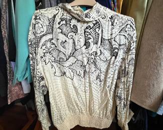 Julie Francis Blouse Size 14 100% Silk