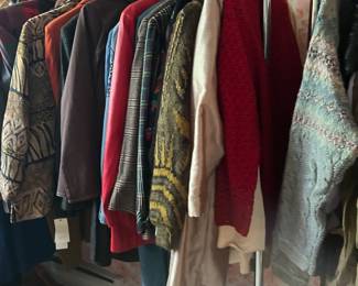 Ladies clothing many new with tags, loads of silks, sizes 14 through 3x
