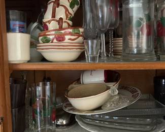 Kitchen Misc and Franciscan Apple dishes