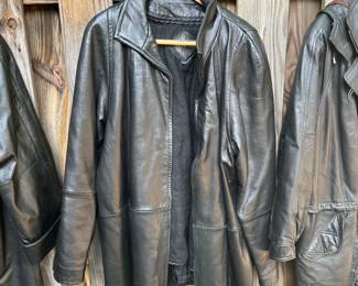 Short Leather Coat