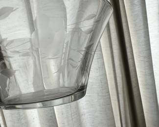 Etched glass Ice Cream Bowls