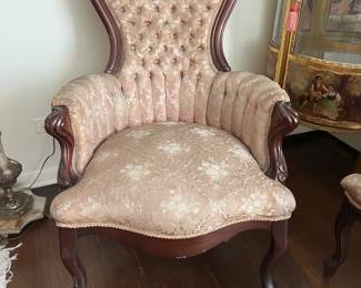 One of a pair of Victorian Chairs, very comfortable