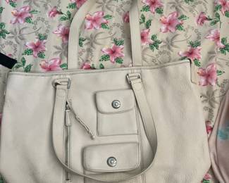 White Leather Handbag