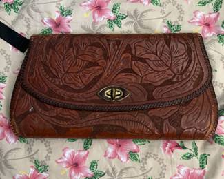 Tooled Leather Purse