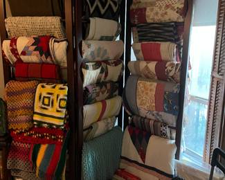 Large Selection of quilts and afgans