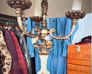 Agate amd metal Floor lamp