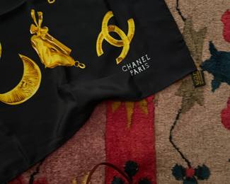 Chanel scarf with charms