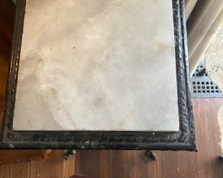 Plant stand marble top